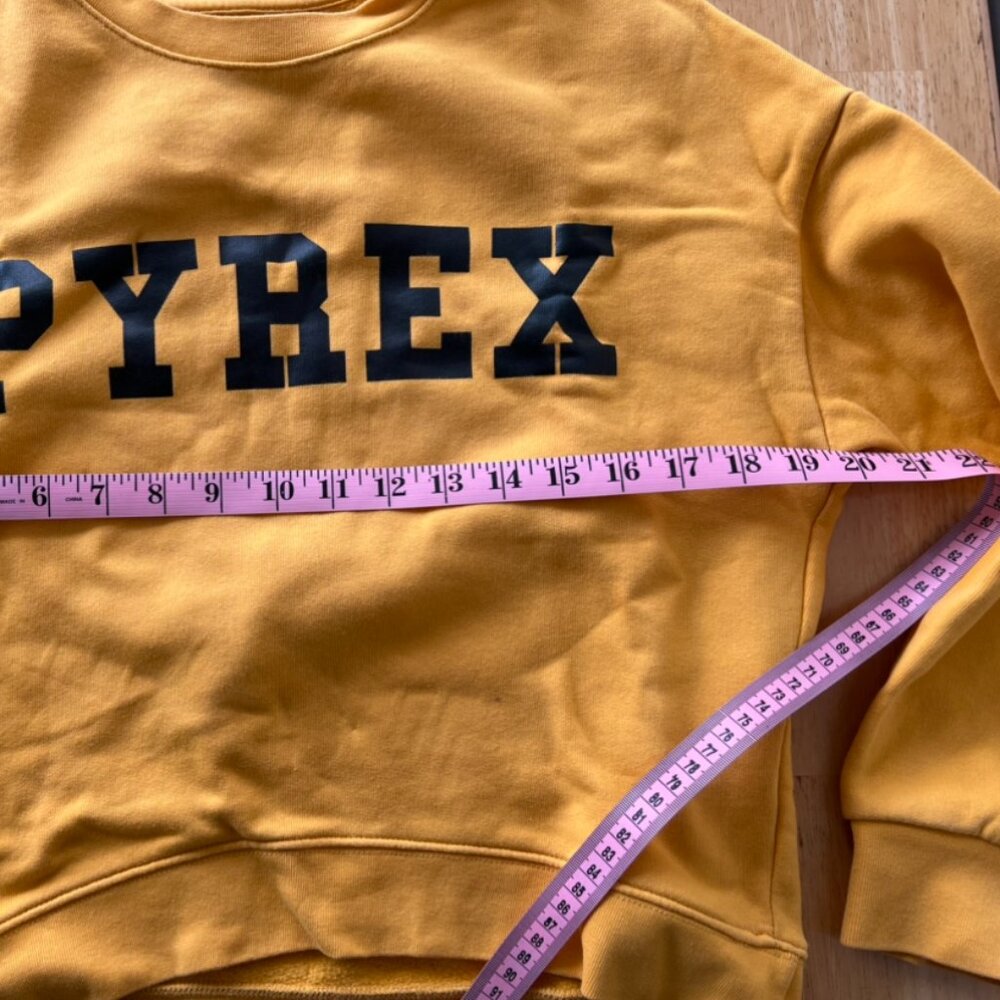 Pyrex Vision Mustard Yellow Graphic Crewneck Sweatshirt - Picture 4 of 4
